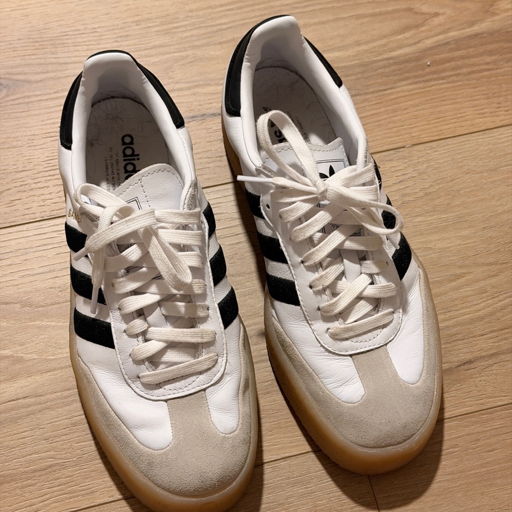 adidas White Black Retro Sneakers